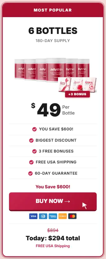 jellythin 6 jars price